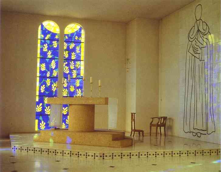 Henri Matisse. Interior of the Chapel of the Rosary, Vence.