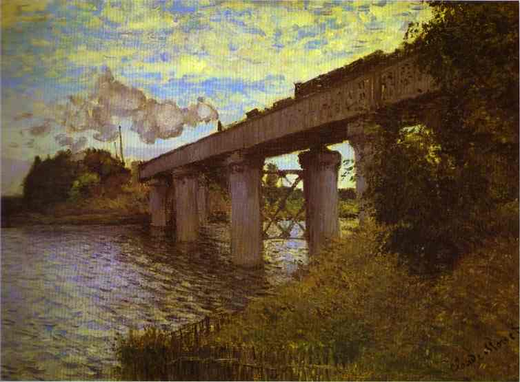 Claude Monet The Railway Bridge at Argenteuil Back to Monet's Page